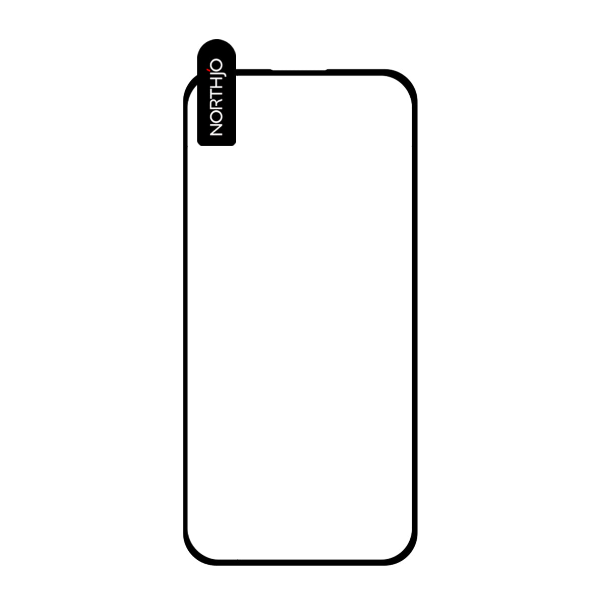 NORTHJO A+ For iPhone 16 Pro Full Screen Protector High Aluminum-Silicon Film 0.3mm 2.5D, Black