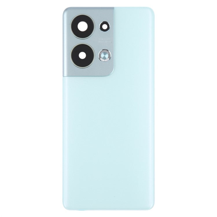 For Oppo Reno9 Pro+ 5G Battery Cover Matte Back Rear Housing with Camera Ring Cover Parts (without Logo) - Blue