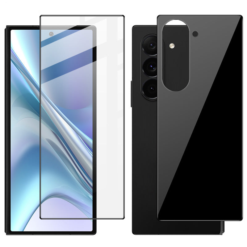 IMAK For Samsung Galaxy Fold6 5G Screen Protector Set Front and Back Tempered Glass Film (Scaled Down Version)