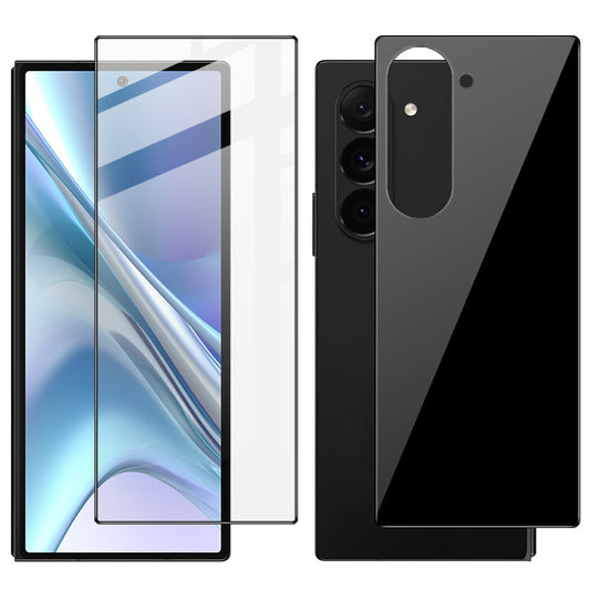 IMAK For Samsung Galaxy Fold6 5G Screen Protector Set Front and Back Tempered Glass Film (Scaled Down Version)