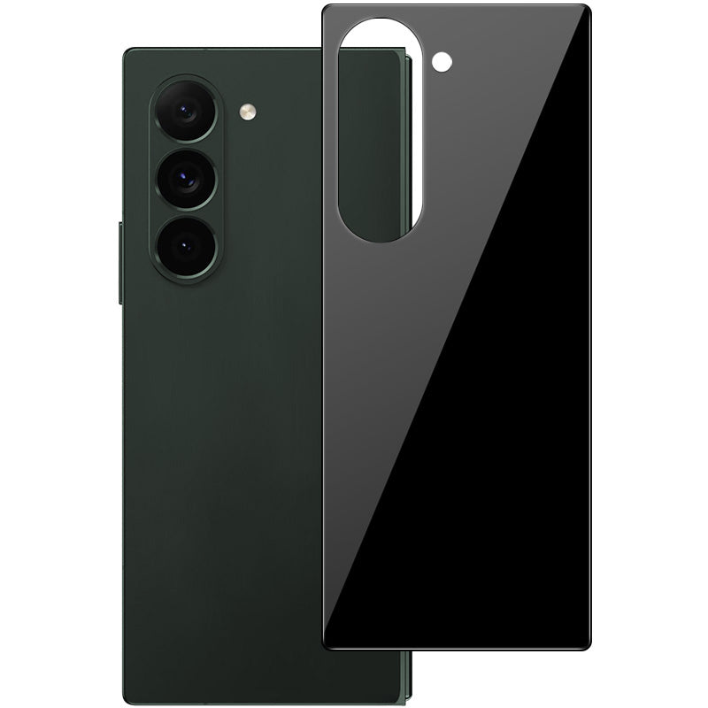 IMAK For Samsung Galaxy Z Fold6 5G Phone Back Cover Tempered Glass Film Black Version