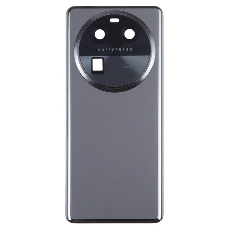 For Oppo Find X6 Battery Cover Back Rear Housing with Camera Ring Cover Parts (Without Logo) - Black