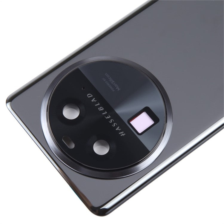 For Oppo Find X6 Battery Cover Back Rear Housing with Camera Ring Cover Parts (Without Logo) - Black