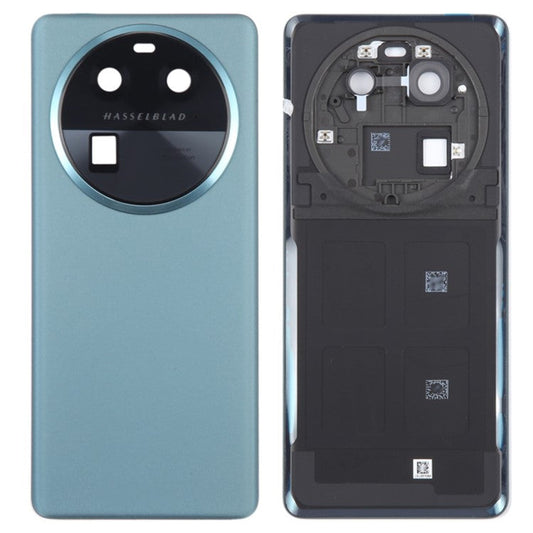 For Oppo Find X6 Battery Cover Back Rear Housing with Camera Ring Cover Parts (Without Logo) - Green