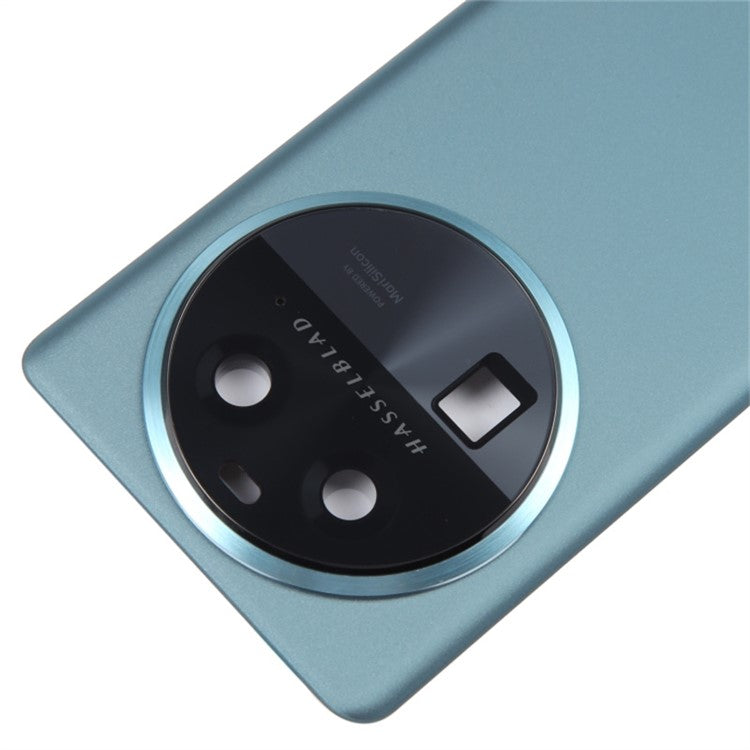 For Oppo Find X6 Battery Cover Back Rear Housing with Camera Ring Cover Parts (Without Logo) - Green