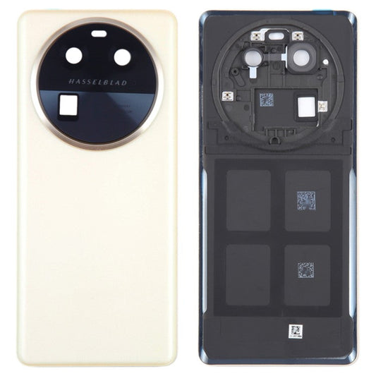 For Oppo Find X6 Battery Cover Back Rear Housing with Camera Ring Cover Parts (Without Logo) - Gold