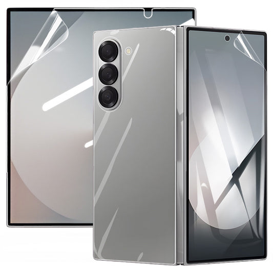 RURIHAI For Samsung Galaxy Z Fold6 5G Front Back Screen Protector Set 0.15mm PET Film