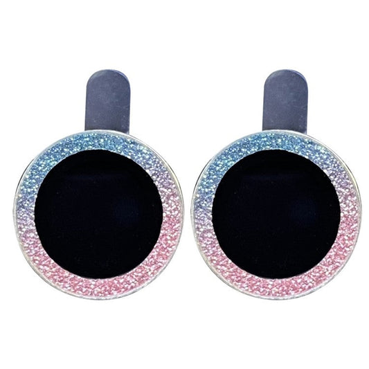 For iPhone 11 6.1 inch 2Pcs / Set Tempered Glass Camera Lens Protector Fine Glitter Powder Design Lens Protective Film - Colorful