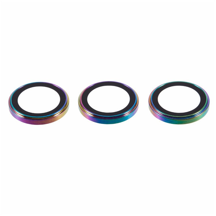 For iPhone 15 Pro / 15 Pro Max Camera Lens Protector AF+AR Anti-Reflective Electroplating Tempered Glass Lens Film - Colorful