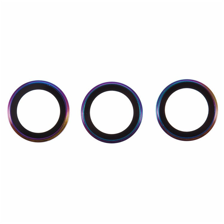 For iPhone 16 Pro / 16 Pro Max Camera Lens Protector Electroplating AF+AR Tempered Glass Lens Film - Colorful
