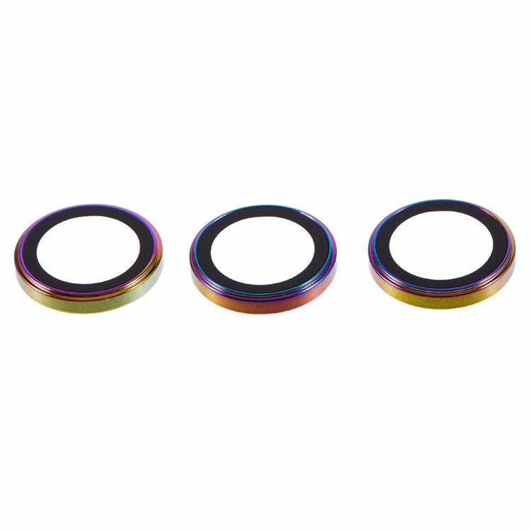 For iPhone 16 Pro / 16 Pro Max Camera Lens Protector Electroplating AF+AR Tempered Glass Lens Film - Colorful