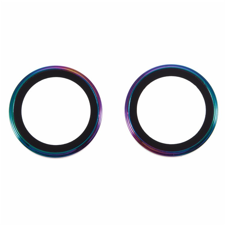 For iPhone 16  /  16 Plus Camera Lens Film Electroplating AF+AR Tempered Glass Lens Protector - Multi-Color