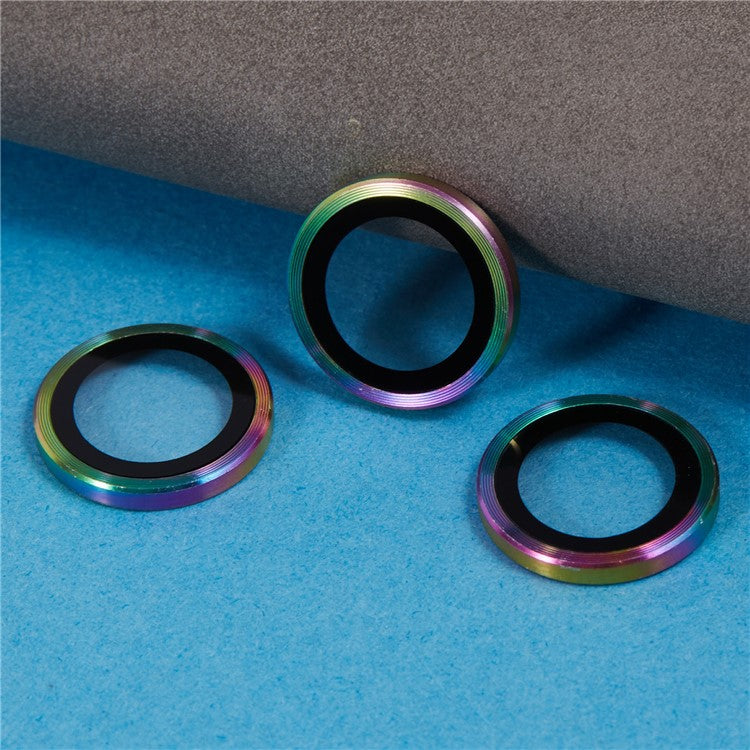 For Samsung Galaxy S24 FE Camera Lens Protector Set Metal + Tempered Glass Individual Ring Film - Multi-color