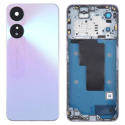 For Oppo A78 5G Back Battery Housing Cover with Camera Ring Lens Cover Spare Part - Purple