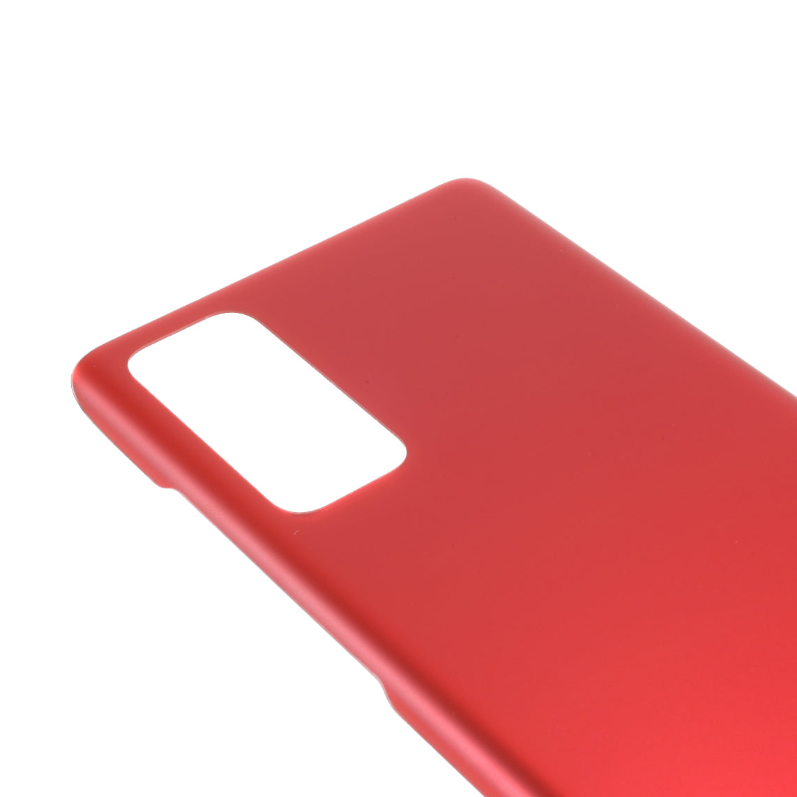 For Samsung Galaxy S20 FE G780 / S20 FE 5G G781 Battery Housing Cover with Adhesive Sticker (without Logo) - Red