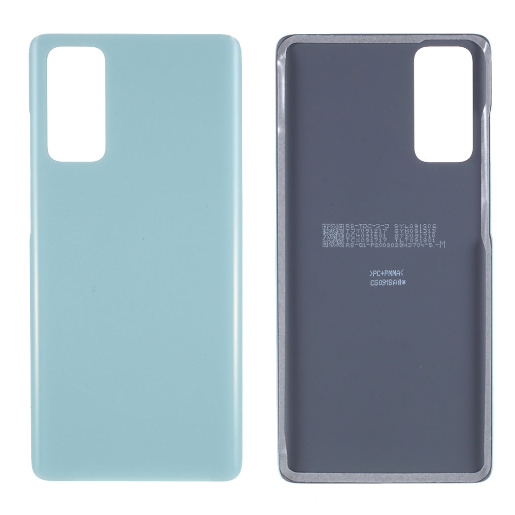 For Samsung Galaxy S20 FE G780 / S20 FE 5G G781 Battery Housing Cover with Adhesive Sticker (without Logo) - Green