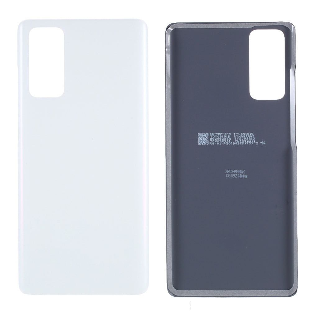For Samsung Galaxy S20 FE G780 / S20 FE 5G G781 Battery Housing Cover with Adhesive Sticker (without Logo) - White
