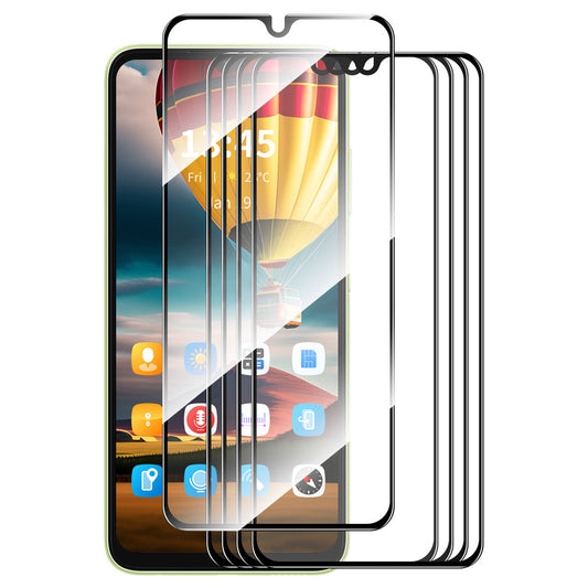 ENKAY HAT PRINCE 5Pcs For Samsung Galaxy A06 Screen Protector 0.26mm Silk Printing High Aluminium-Silicon Glass Film