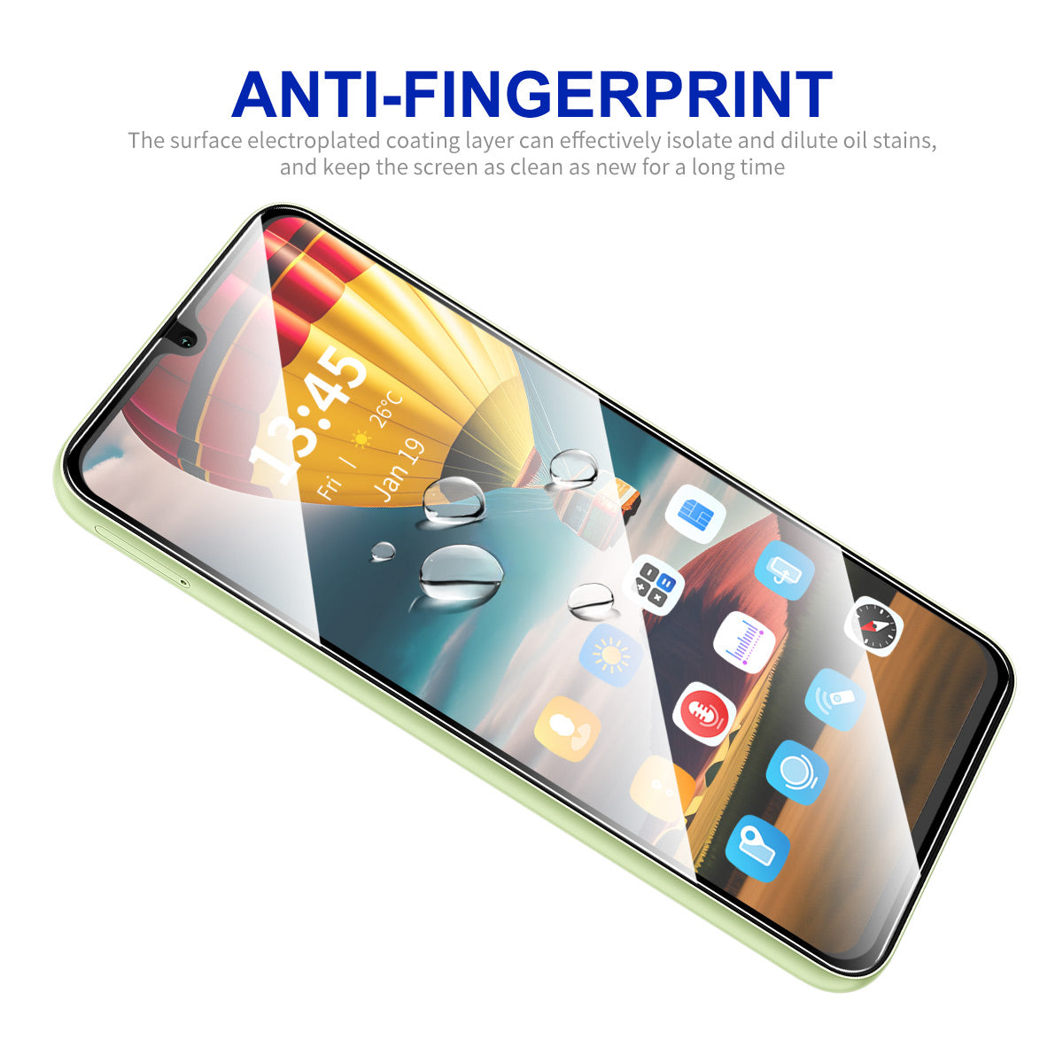 ENKAY HAT PRINCE 5Pcs For Samsung Galaxy A06 Screen Protector 0.26mm Silk Printing High Aluminium-Silicon Glass Film