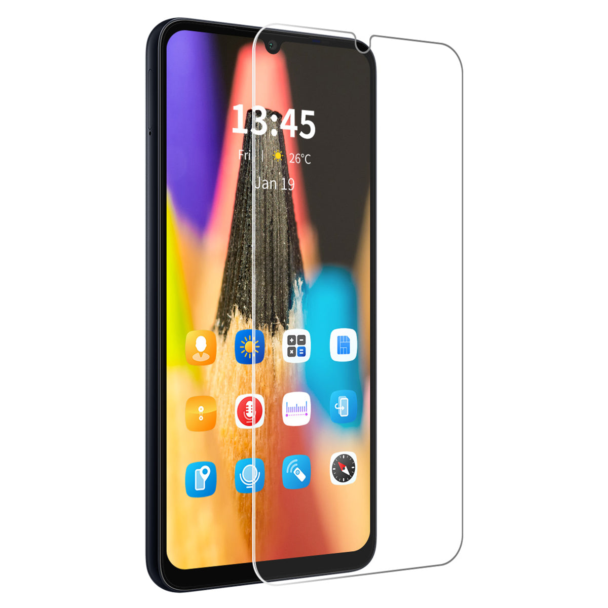 ENKAY HAT PRINCE For Samsung Galaxy A06 Screen Protector 9H Hardness High Aluminum-Silicon Glass Film