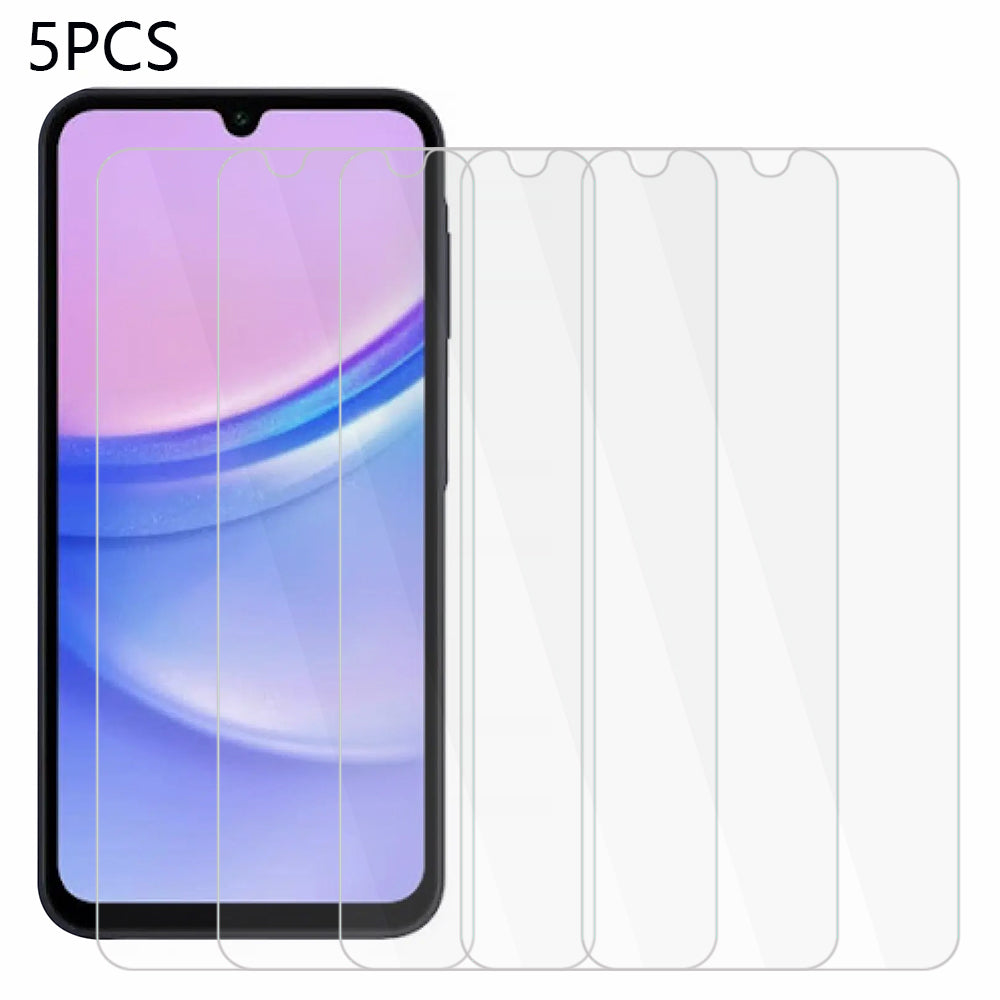 5Pcs For Samsung Galaxy A16 5G / A16 4G Screen Protector 0.3mm 2.5D Tempered Glass Clear Film
