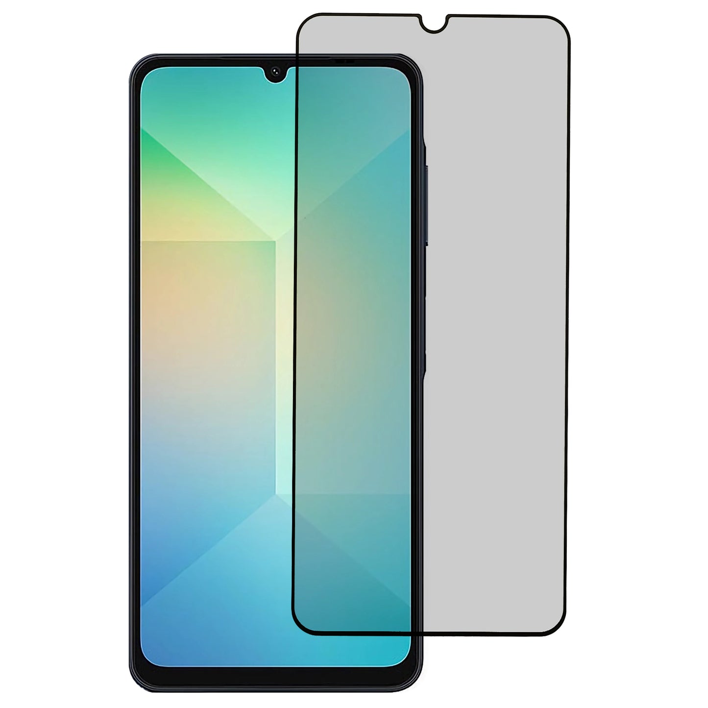 For Samsung Galaxy A06 Tempered Glass Film Anti-Peep Privacy Protection Screen Protector Full Glue
