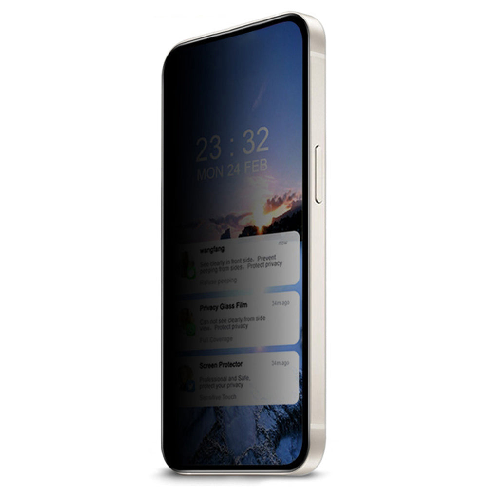 For Samsung Galaxy A06 Tempered Glass Film Anti-Peep Privacy Protection Screen Protector Full Glue