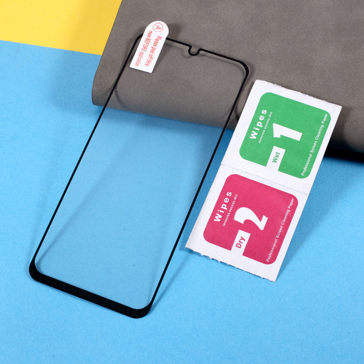 For Samsung Galaxy A06 Screen Protector Full Glue Silk Printing Tempered Glass Film