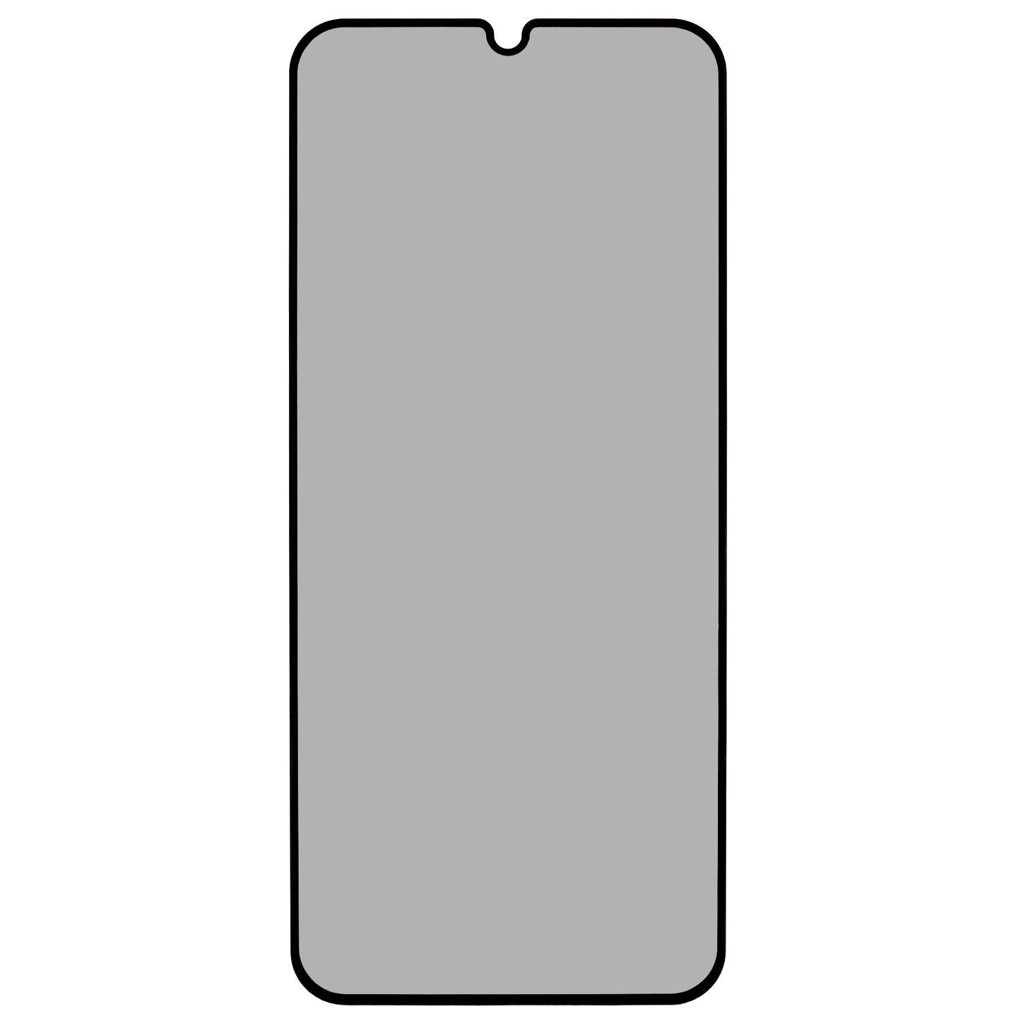 For Samsung Galaxy A06 Anti-Peep Full Covering Screen Protector Silk Printing Tempered Glass Film