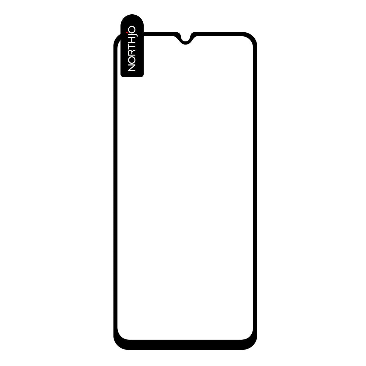 NORTHJO A+ For Samsung Galaxy A06 Screen Protector High Aluminum-Silicon Film 0.3mm 2.5D - Black