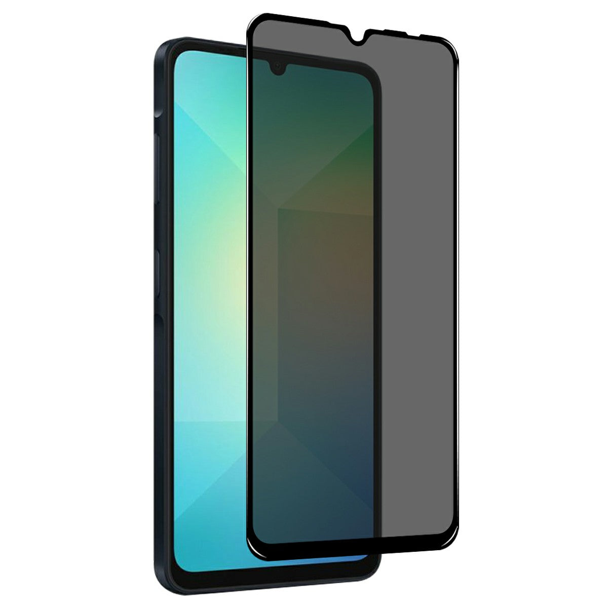NORTHJO A++ For Samsung Galaxy A06 Privacy Screen Protector Silk Printing Full Glue Anti-Spy Tempered Glass Film