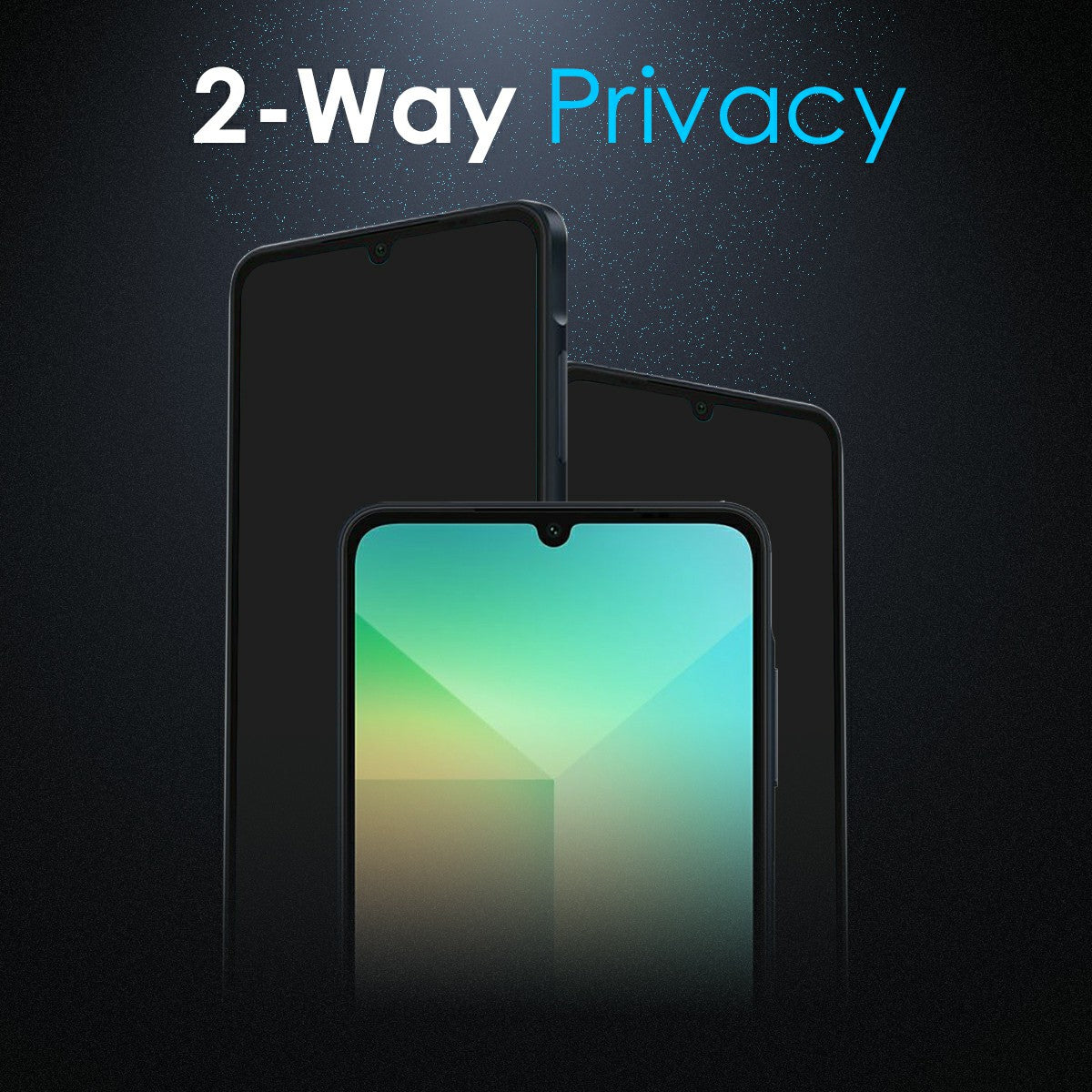 NORTHJO A++ For Samsung Galaxy A06 Privacy Screen Protector Silk Printing Full Glue Anti-Spy Tempered Glass Film