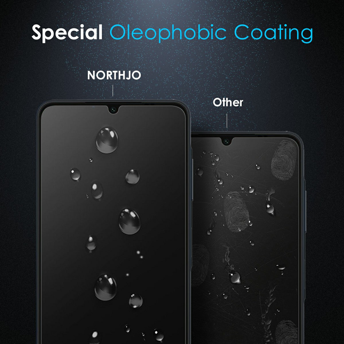 NORTHJO A+ For Samsung Galaxy A06 Screen Protector Clarity 2.5D Tempered Glass Film