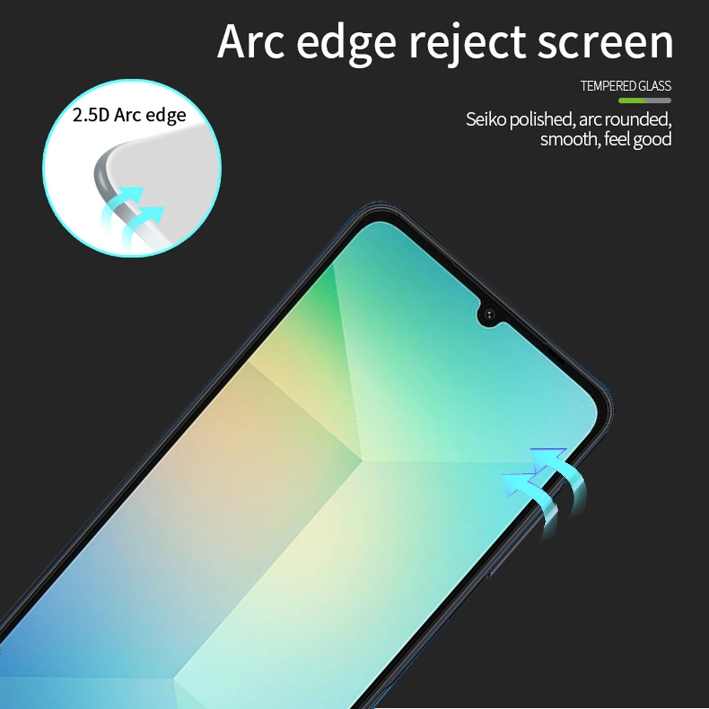 PINWUYO JK Series-2 for Samsung Galaxy A06 Tempered Glass Film 9H Full Screen Protector