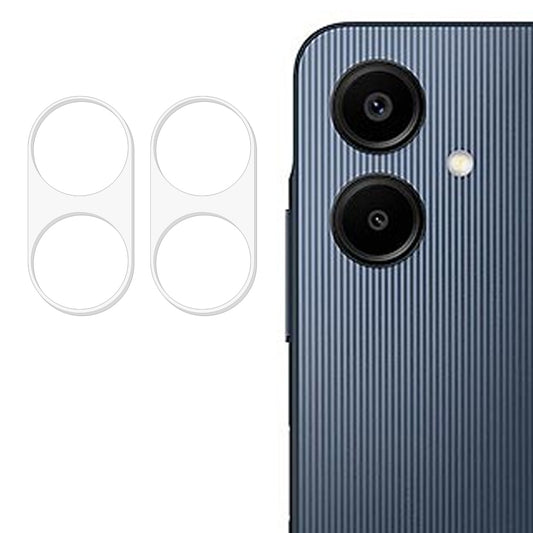 2Pcs For Samsung Galaxy A06 Camera Lens Protector 3D Arc Edge Anti-Scratch Tempered Glass Lens Film