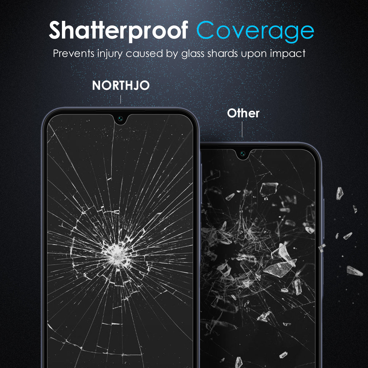 NORTHJO A+ For Samsung Galaxy A16 5G / A16 4G Screen Protector Clarity 2.5D Tempered Glass Film