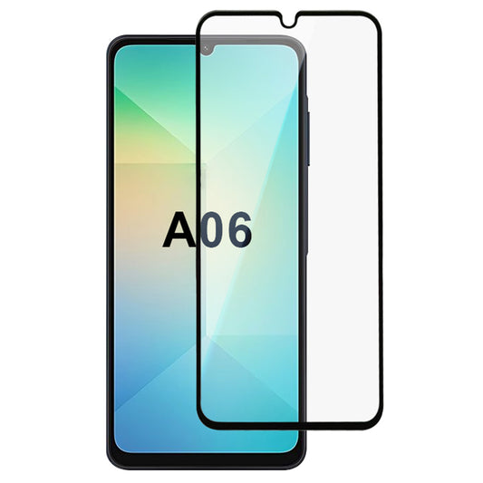 For Samsung Galaxy A06 High Aluminum-Silicon Glass Screen Protector 2.5D Silk Printing