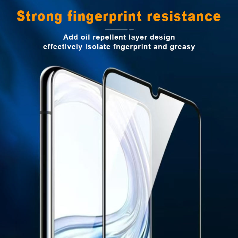 10Pcs For Samsung Galaxy A06 Screen Protector Silk Printing Edge Full Glue Complete Covering
