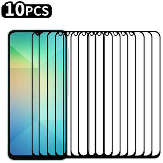 RURIHAI 10Pcs For Samsung Galaxy A06 High Aluminium-Silicon Glass Film 0.26mm 2.5D Secondary Hardening Screen Protector