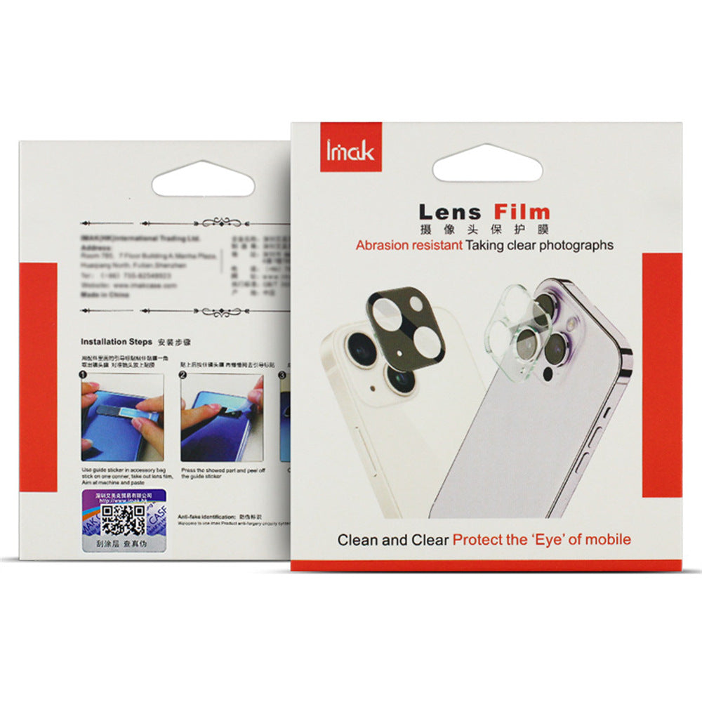 IMAK For Samsung Galaxy A06 Tempered Glass Lens Film+Acrylic Cap (Black Version)