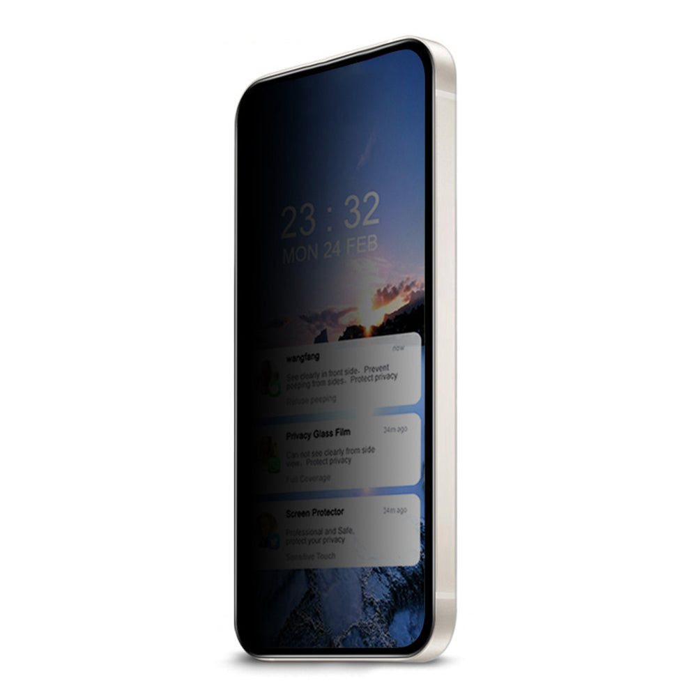 For Samsung Galaxy A06 Anti-Spy Screen Protector High Aluminum-Silicon Glass Film No Black Edges