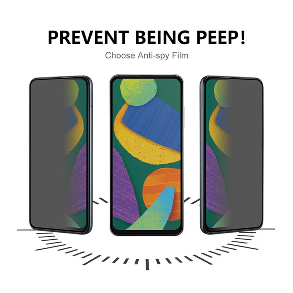 For Samsung Galaxy A06 Anti-Spy Screen Protector Tempered Glass Film No Black Edges