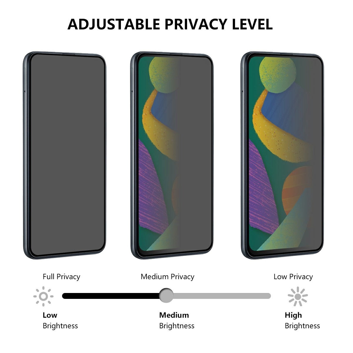 For Samsung Galaxy A16 5G / A16 4G Anti-Spy Screen Protector Tempered Glass Film No Black Edges