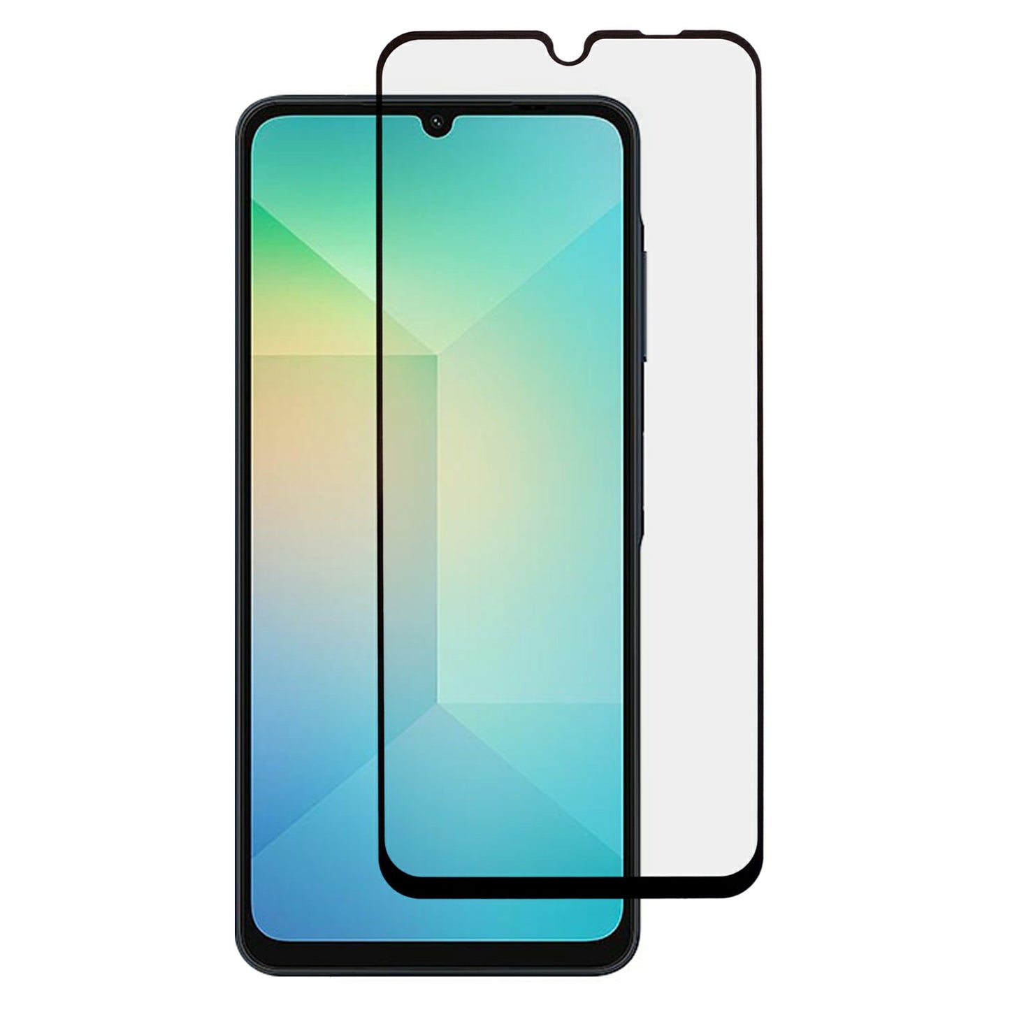 For Samsung Galaxy A06 Tempered Glass Screen Protector Full Glue Silk Printing Film