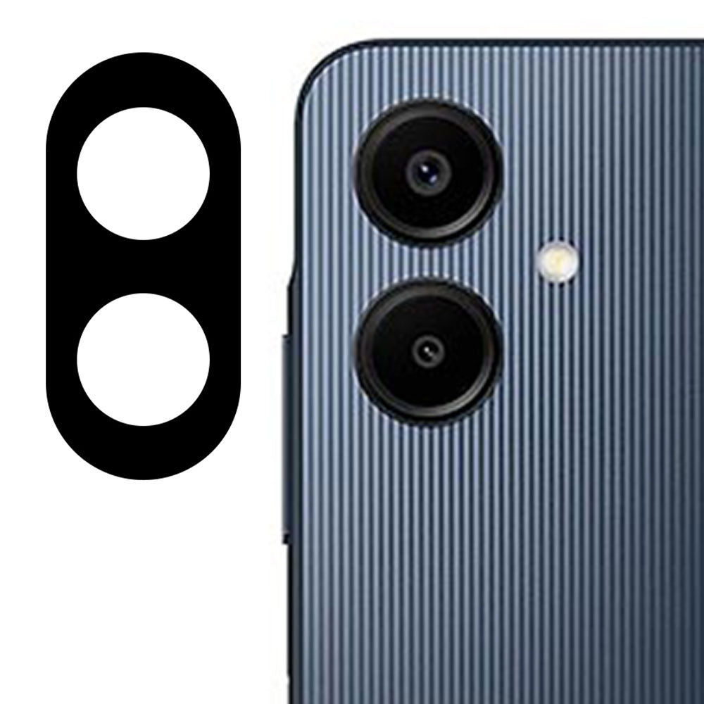 For Samsung Galaxy A06 Camera Lens Protector Black Silk Printing Tempered Glass Lens Film