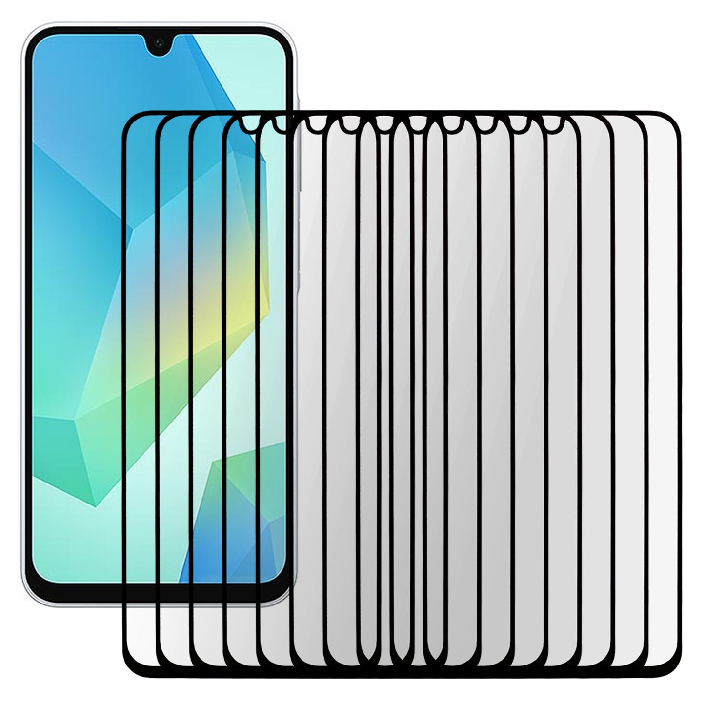 10Pcs / Set For Samsung Galaxy A16 5G / A16 4G Tempered Glass Full Screen Protector 9H Hardness