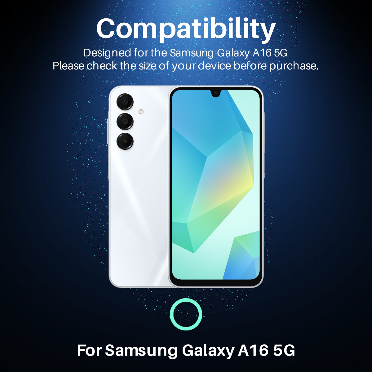 NORTHJO 1 Set For Samsung Galaxy A16 5G / A16 4G Camera Lens Flim+Tempered Glass+Metal Ring Lens Protector - Blue