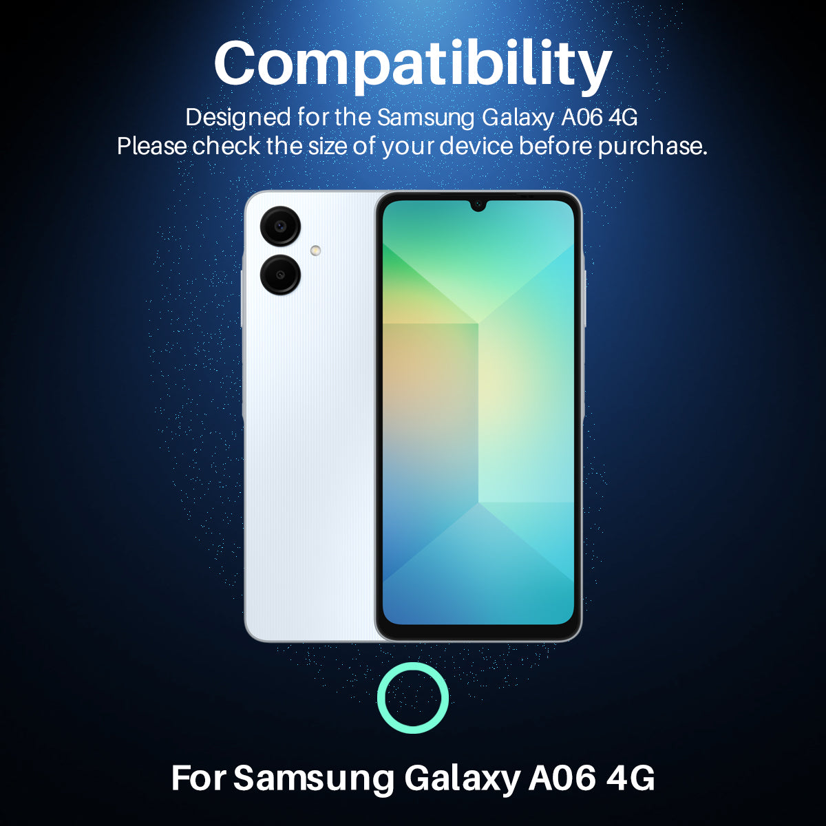 NORTHJO 1 Set For Samsung Galaxy A06 Camera Lens Flim+Tempered Glass+Metal Ring Lens Protector - Silver