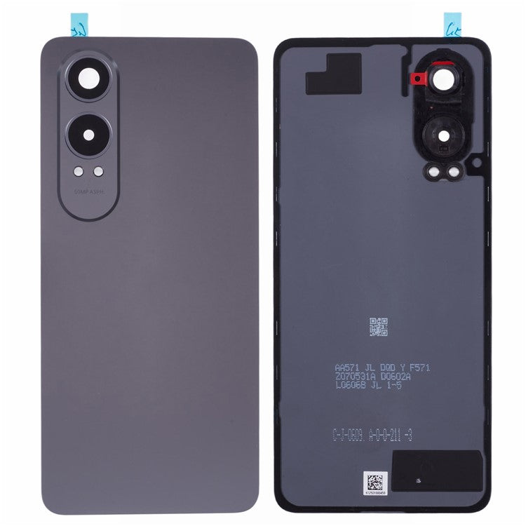 For OnePlus Nord CE4 Lite 5G OEM Battery Housing with Adhesive Sticker + Camera Lens Cover - Grey