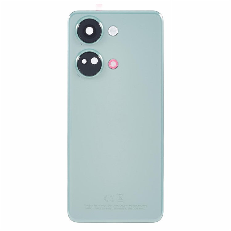 For OnePlus Nord CE3 5G OEM Battery Housing with Adhesive Sticker + Camera Lens Cover - Green